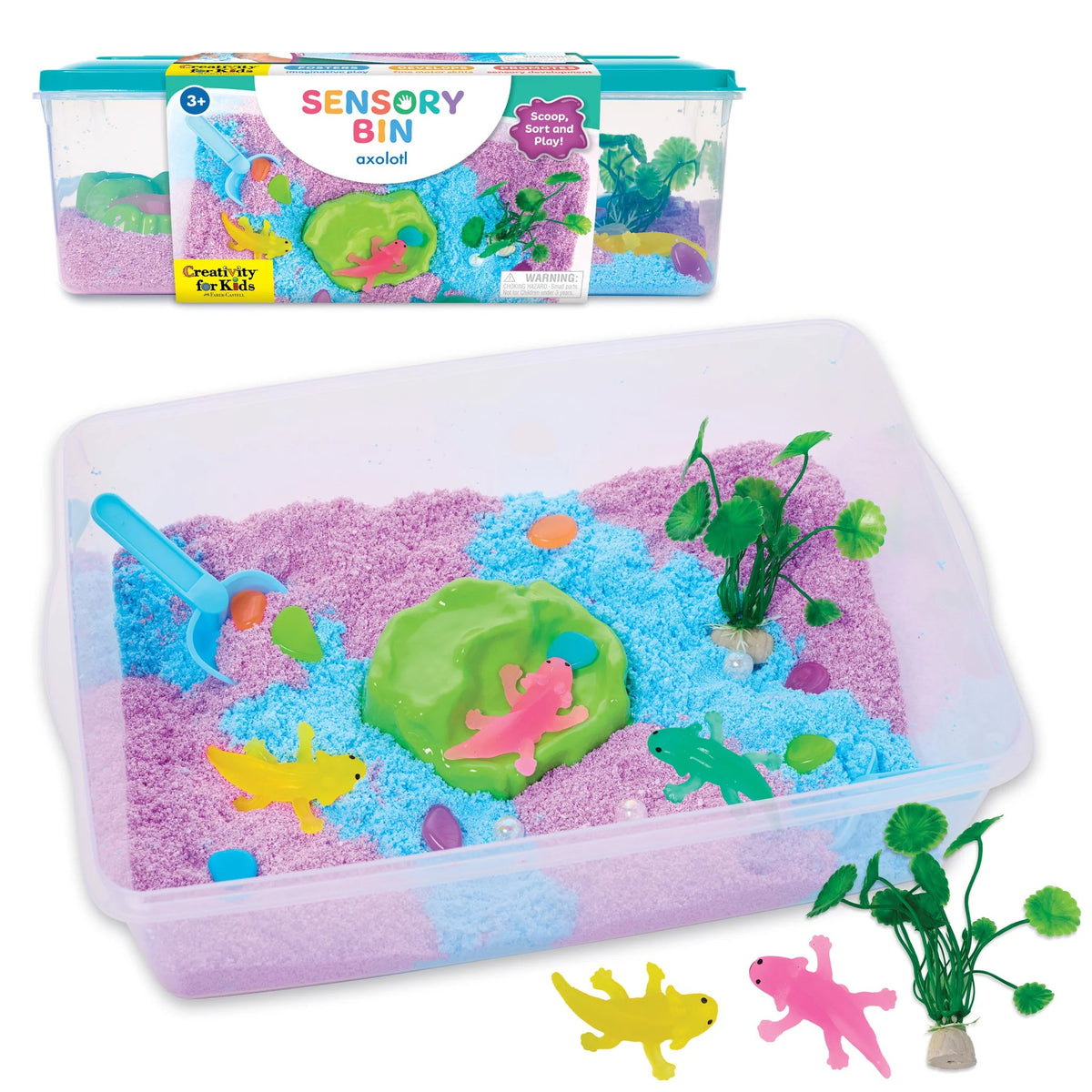 Sensory Bin Axolotl