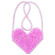 Shimmering Beaded Heart Purse