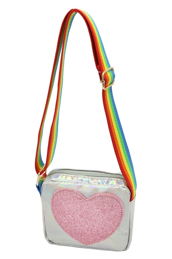 Silver Heart Purse