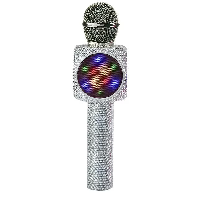 Sing Along Bling Karaoke Silver Microphone
