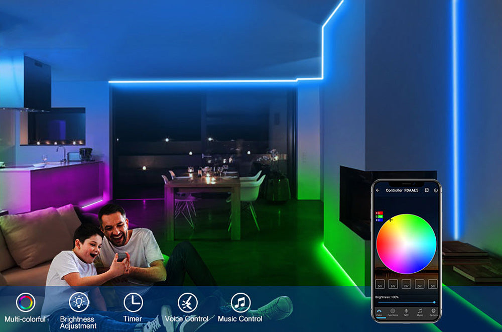 Smart LED Rainbow Lights 300 Color Changing LED