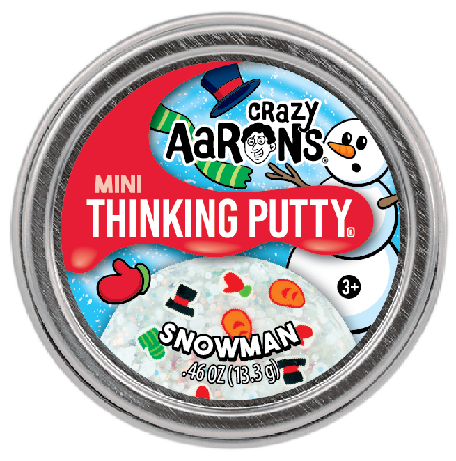 Snowman Mini Thinking Putty Tin