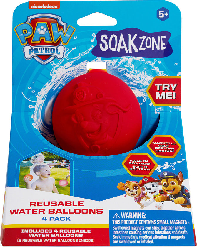Soak Zone Bluey/Paw Patrol Reusable Water Balloon