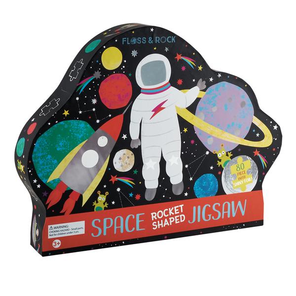 Space Rocket Shaped 80pc Puzzle