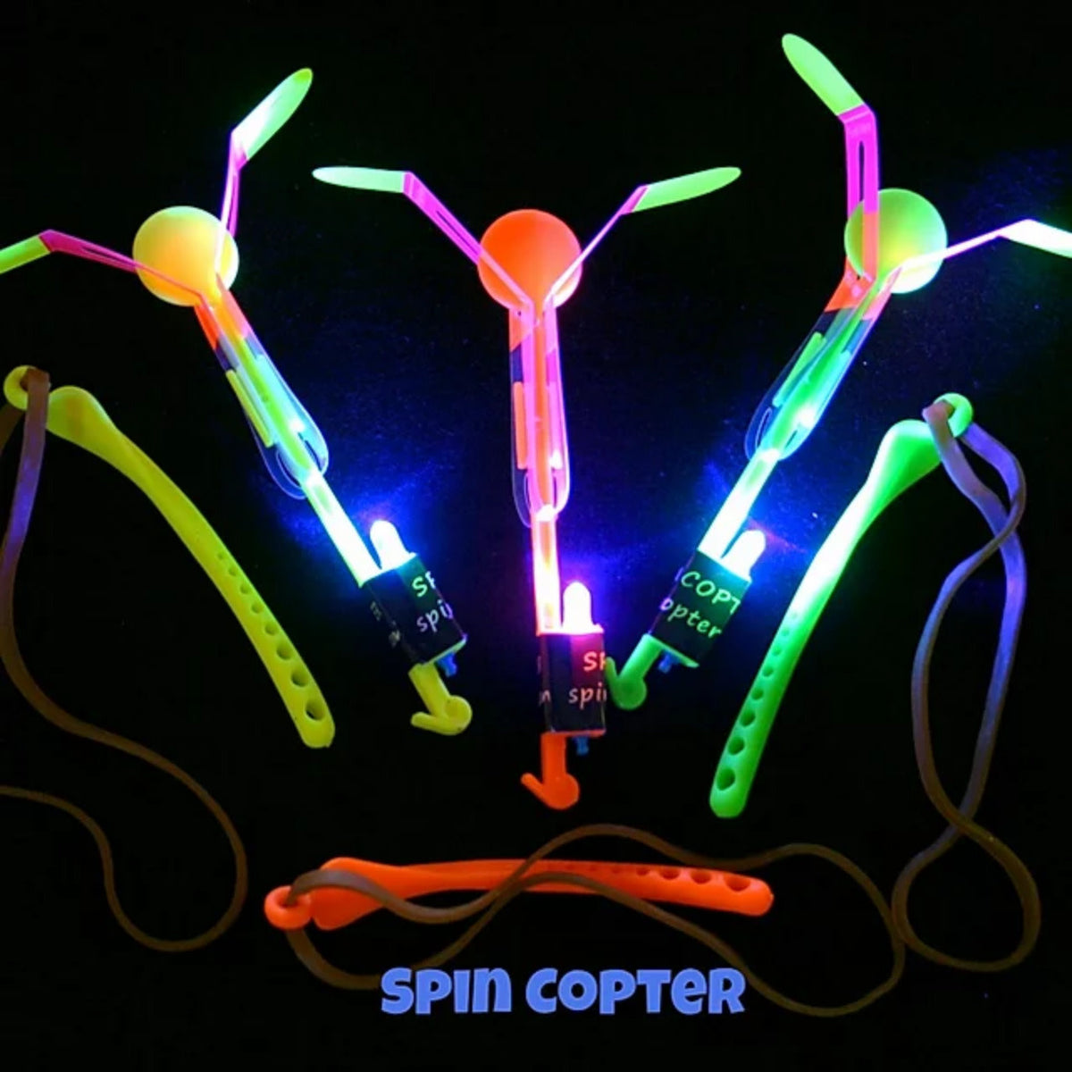 Spin Copter LED Slingshot Helicopter