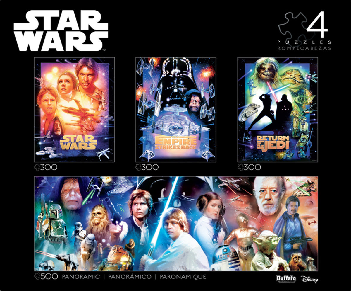 Star Wars Collector's Edition 4-in-1 Jigsaw Puzzle Multipack