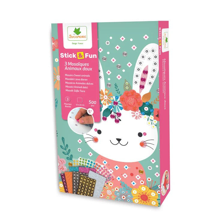 Stick'N Fun XS Mosaics Cuddly Animals