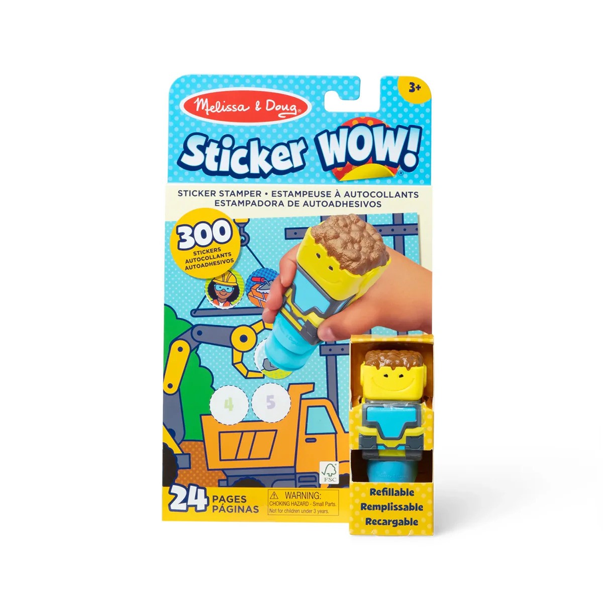Sticker WOW! Activity Pad & Sticker Stamper - Bulldozer
