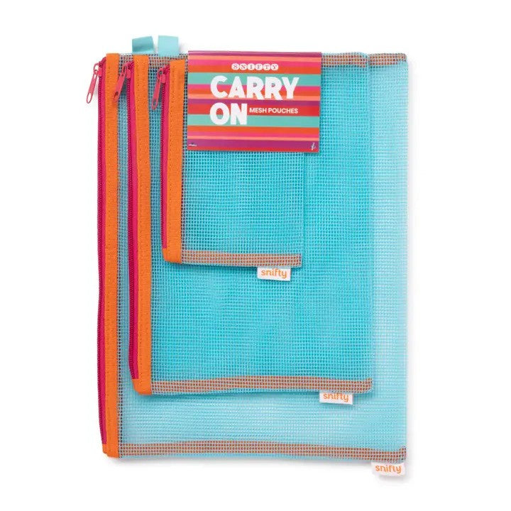 Sunset Carry On Mesh Pouch Set