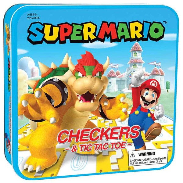 Super Mario vs. Bowser Checkers & Tic Tac Toe