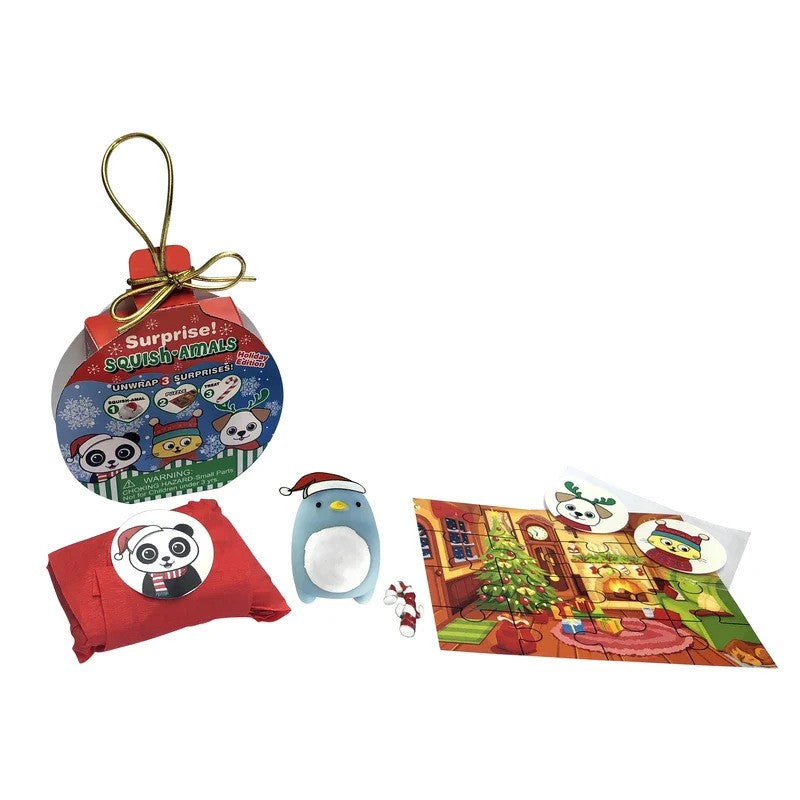 Surprise! Squish-amals Holiday Ornament Edition