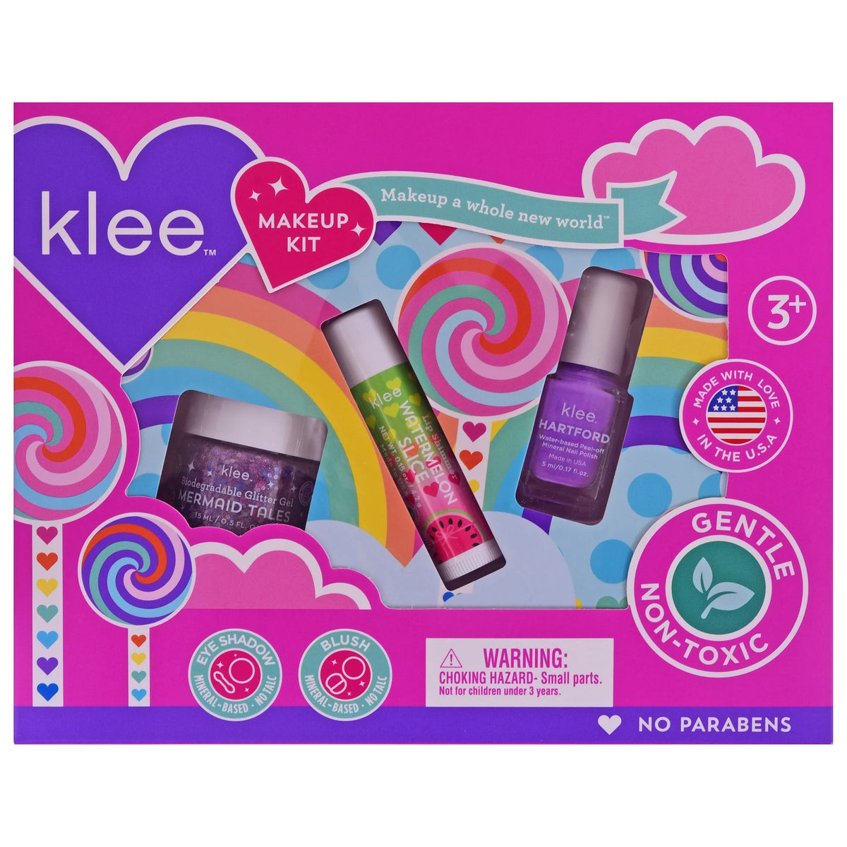 Swirling Purple Makeup Kit with Bioglitter