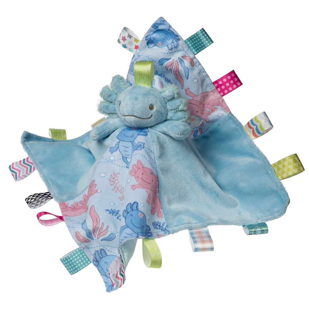 Taggies Fizzy Axolotl Blue Character Blanket