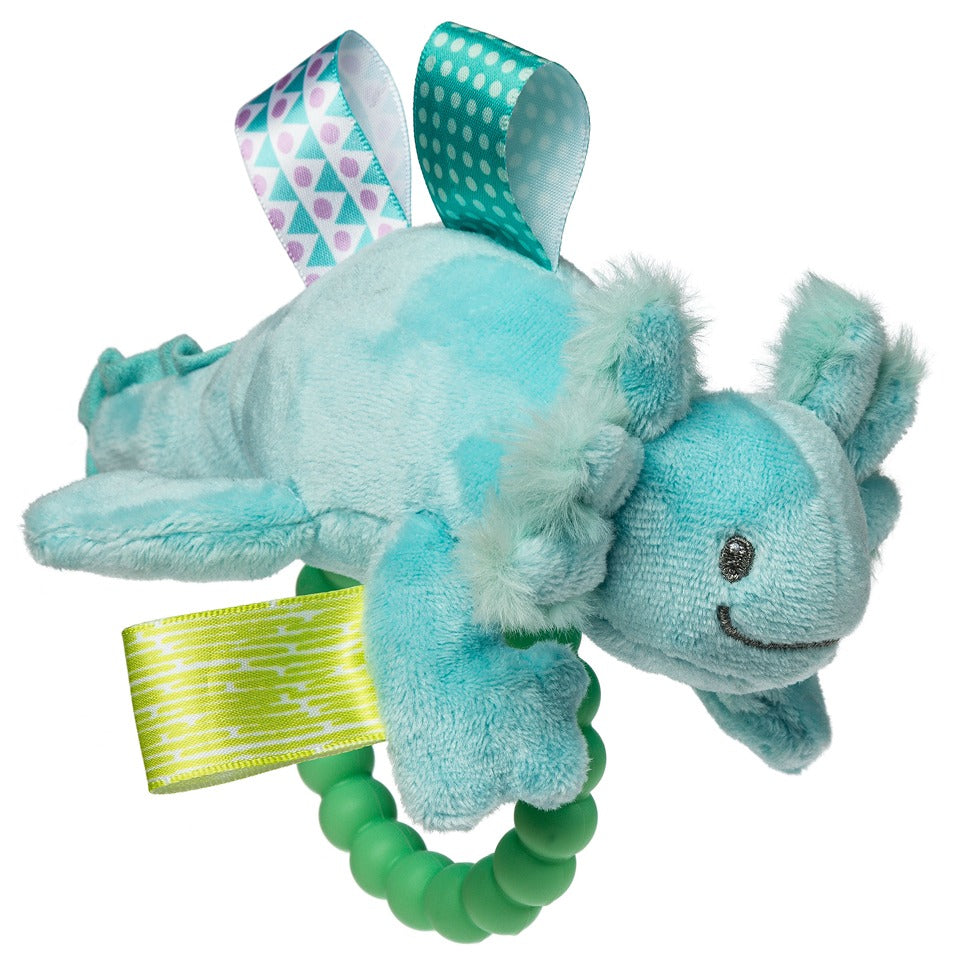 Taggies Fizzy Axolotl Blue Teether Rattle