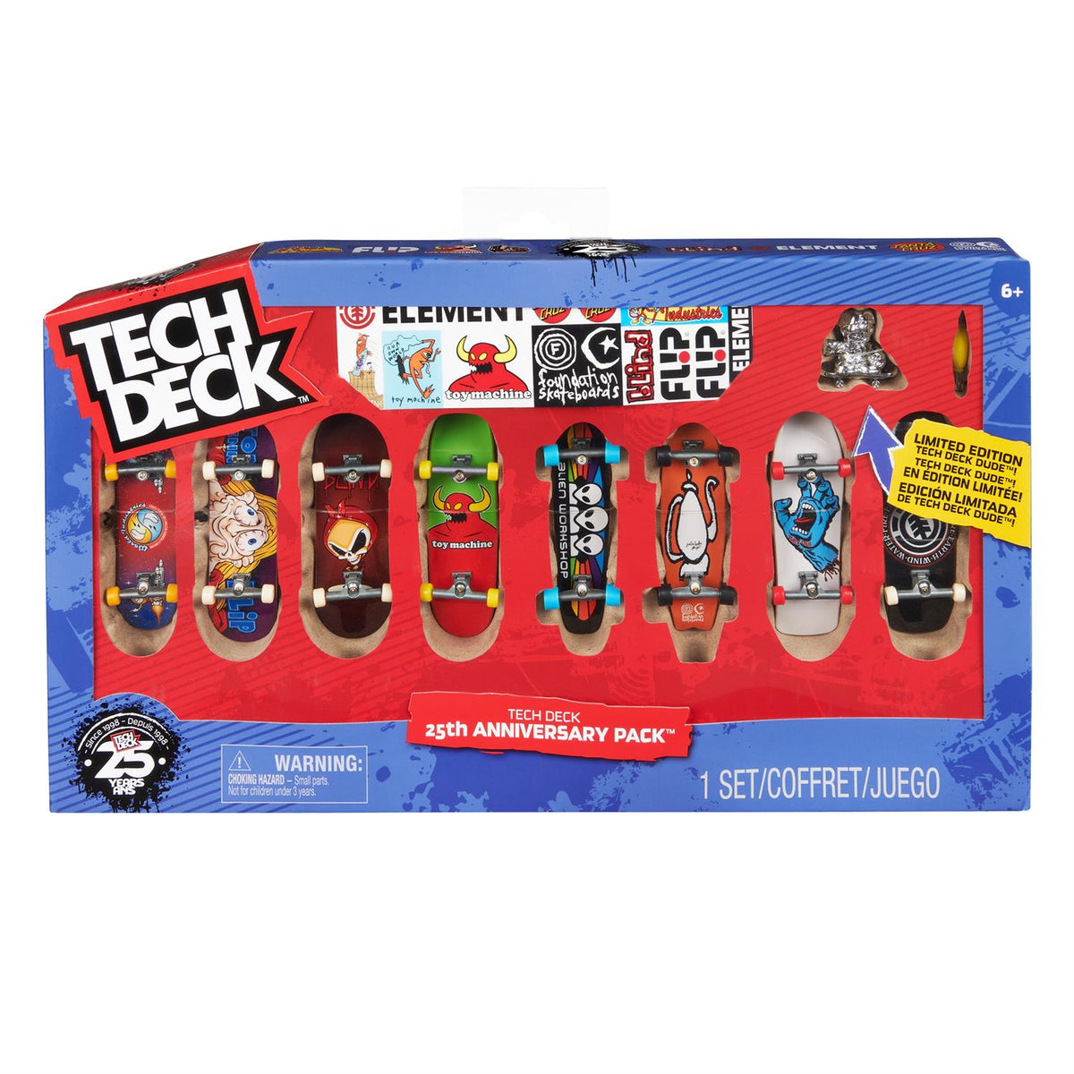 Tech Deck 25th Anniversary Pack - 8 Boards