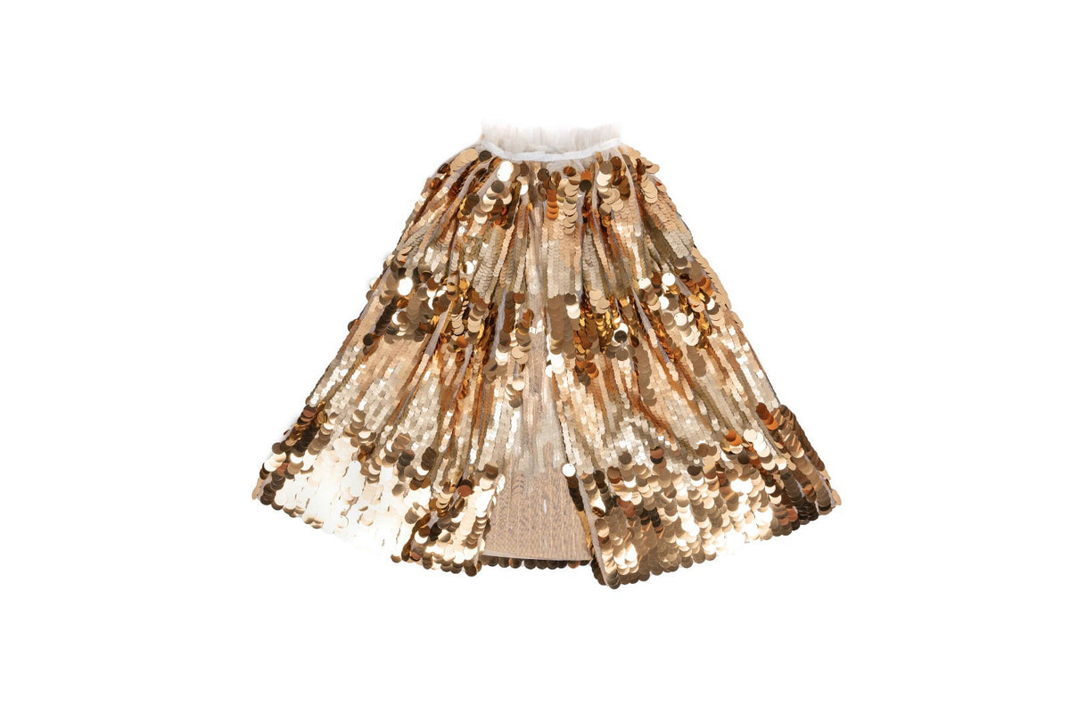 The 5th Avenue Paillette Gold Cape Size 4/6