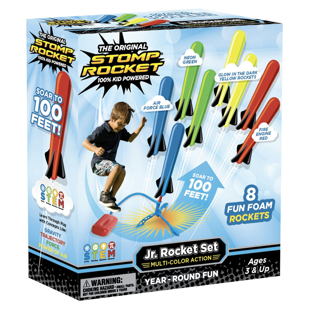 The Original Stomp Rocket Jr. Rocket Set Multi-Color Action
