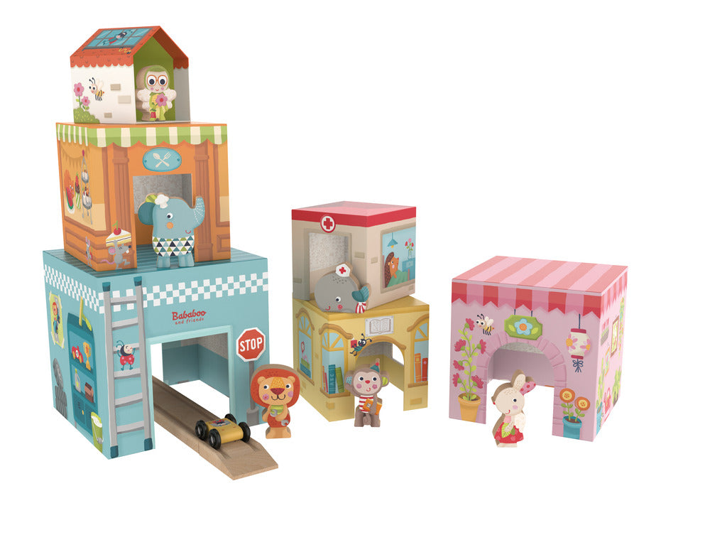 Tower House Stacking Blocks