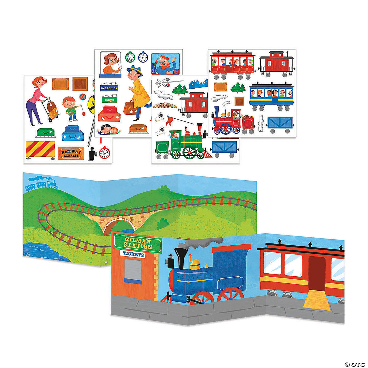 Train Time Reusable Sticker Tote