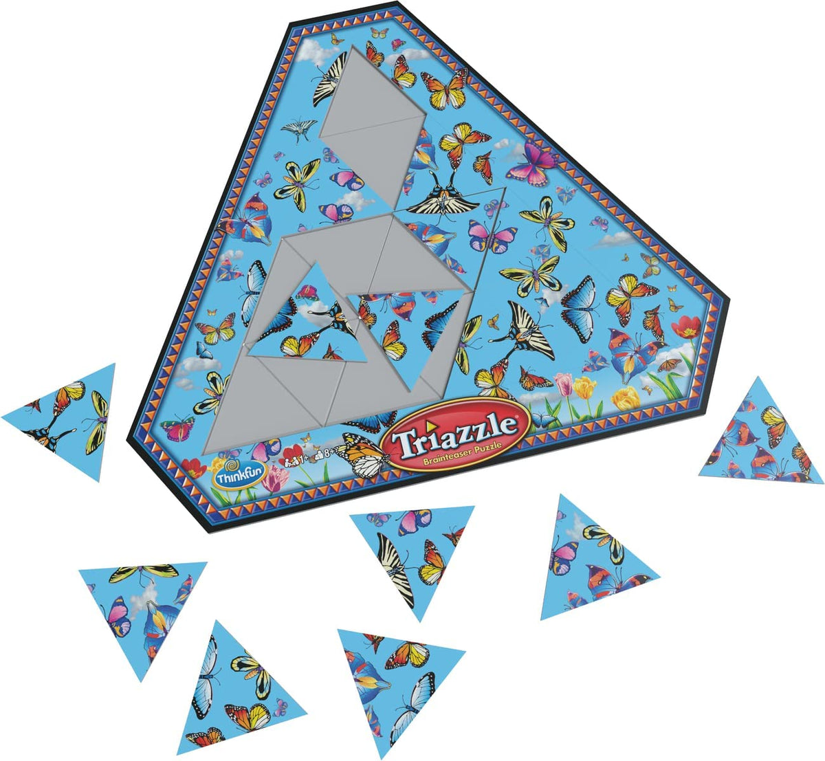 Triazzles Butterflies Puzzle