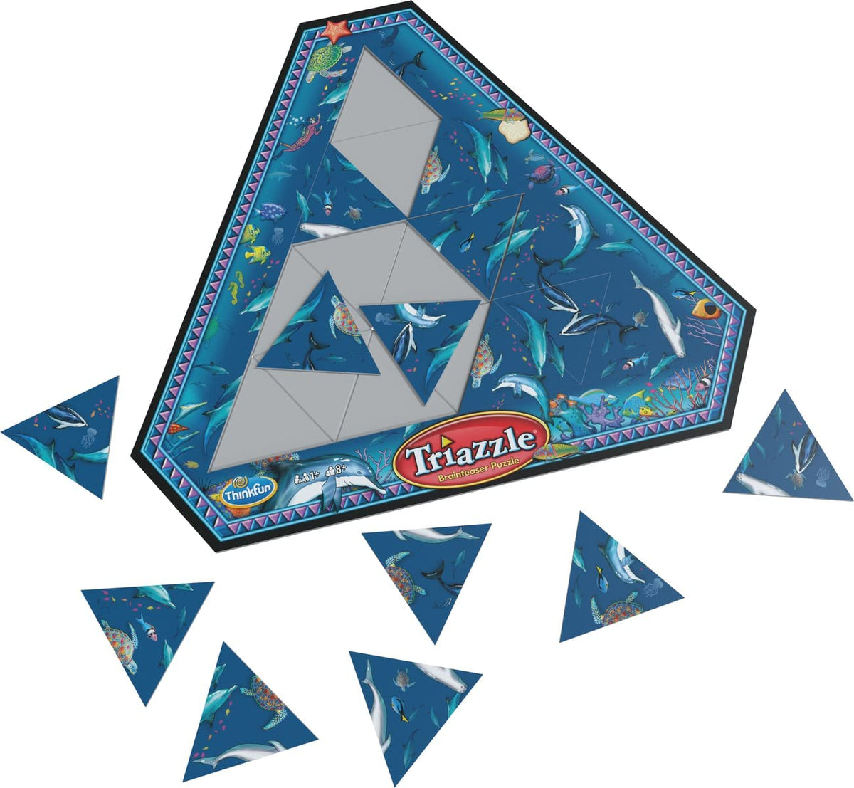 Triazzles Dolphins Puzzle