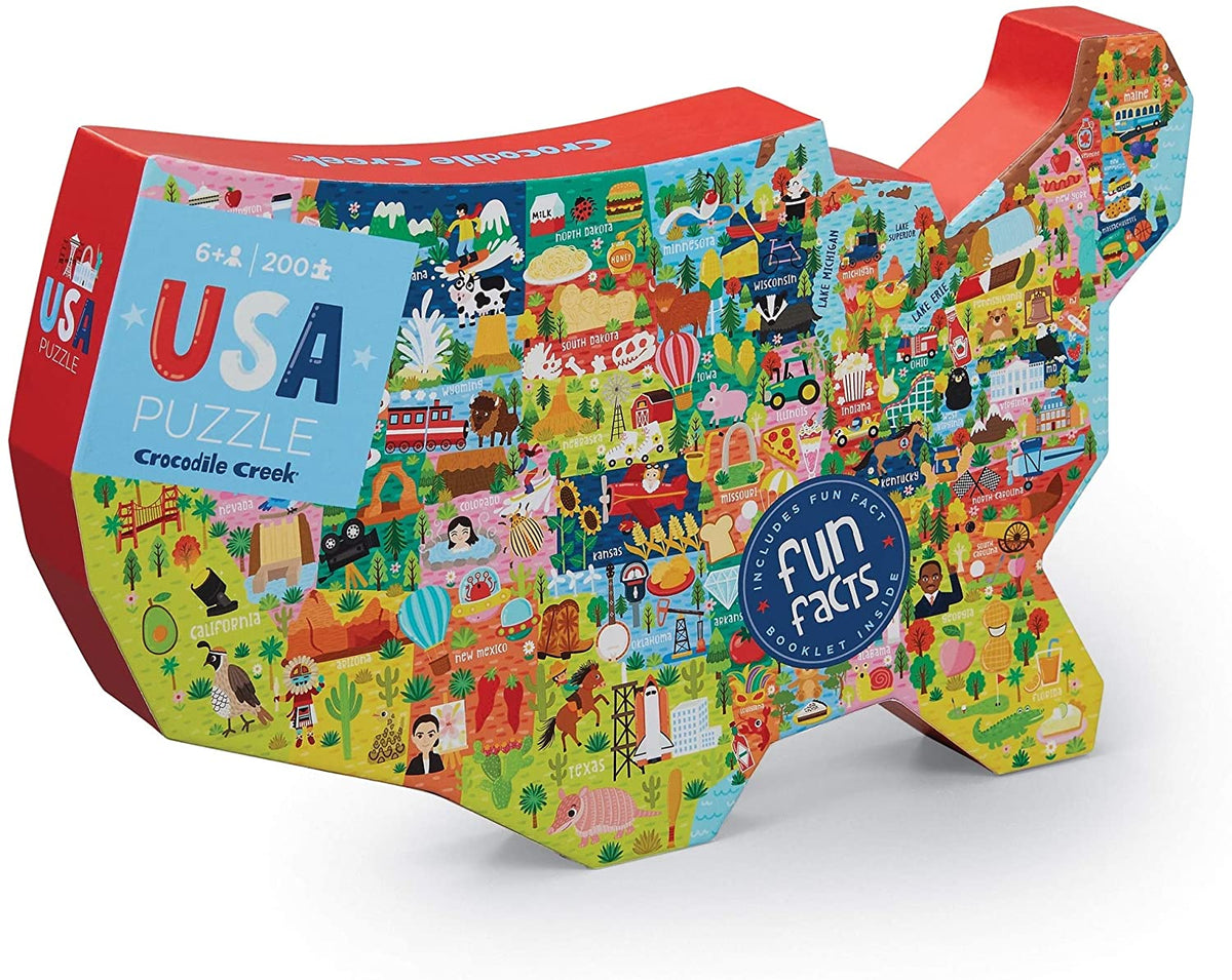 USA Shaped 200pc Puzzle