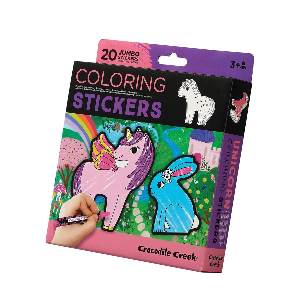 Unicorn Coloring Sticker Set