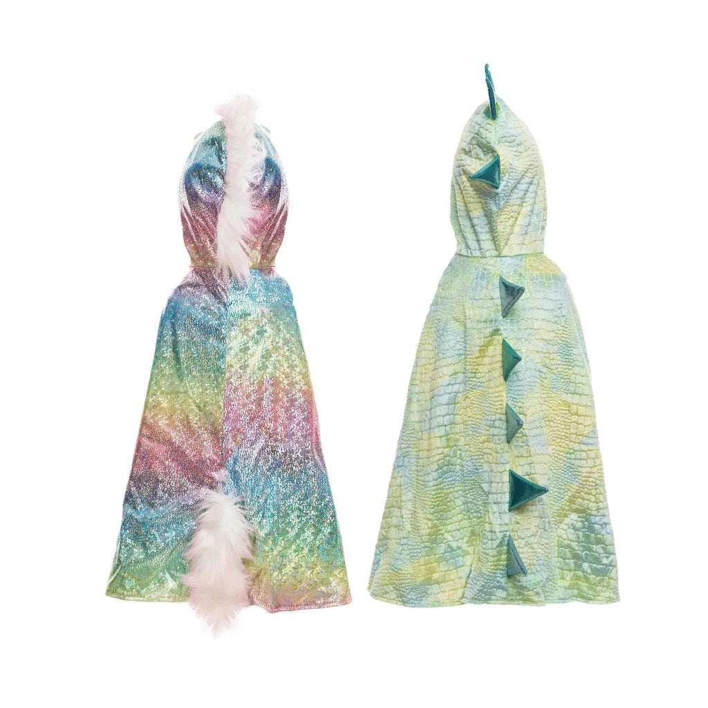 Unicorn/Dragon Reversible Rainbow Cape