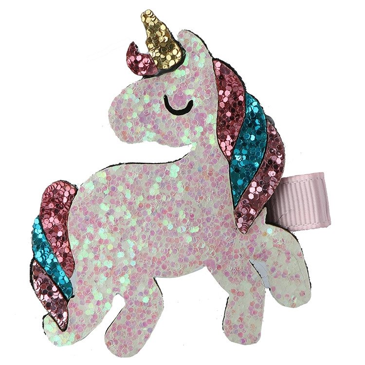 Unicorn Glitter Hair Clip