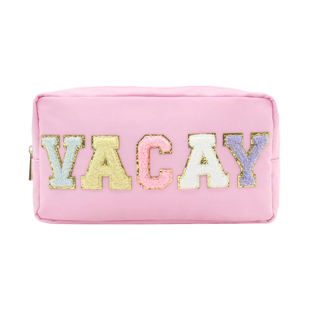 Vacay Varsity Zipper Pouch