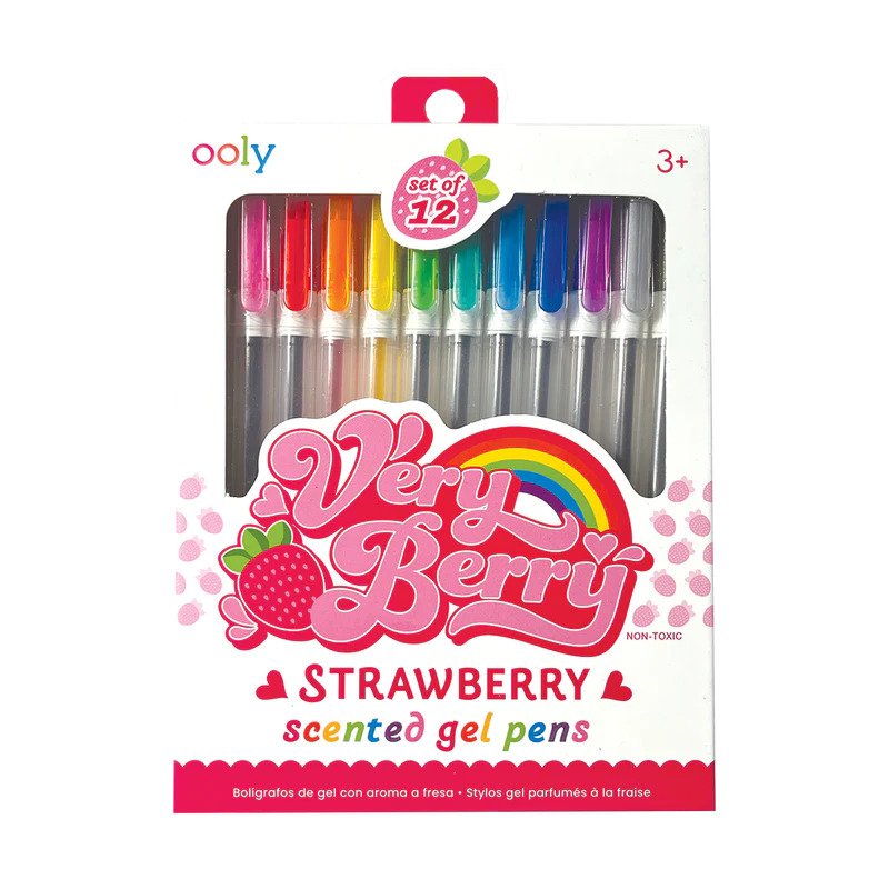 Very Berry Strawberry Gel Pens