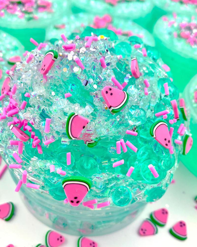 Watermelon Sugar Crunchy Bingsu Slime