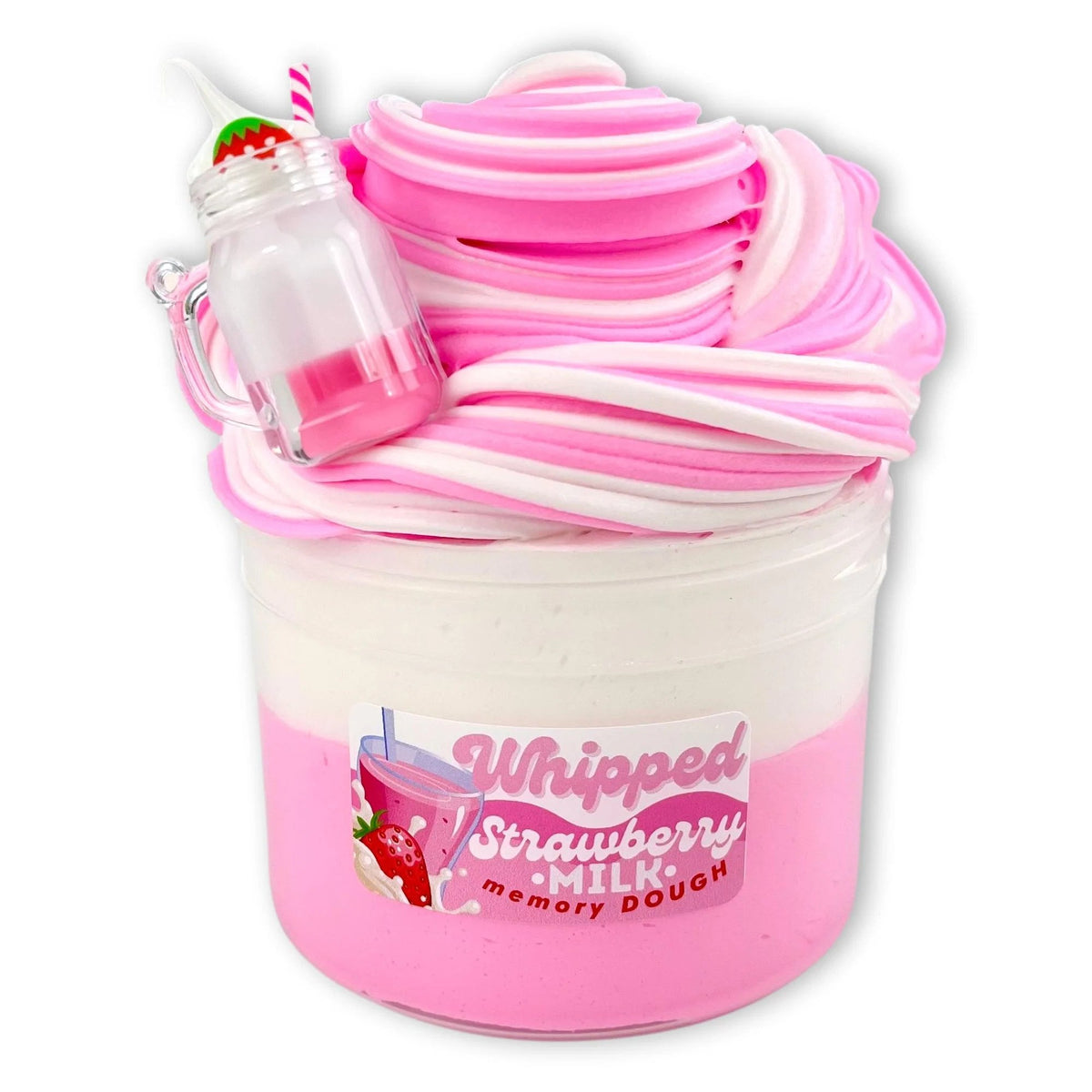 Whipped Strawberry Milk Dope Slime