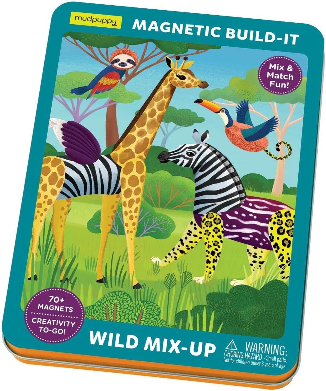Wild Mix-Up Magnetic Build-it Tin