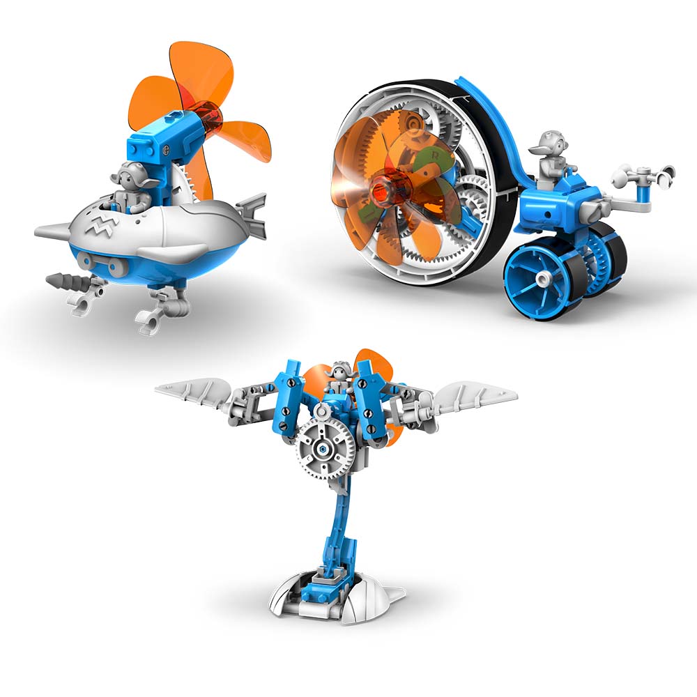Windbots: 6-in-1 Wind-Powered Machine Kit