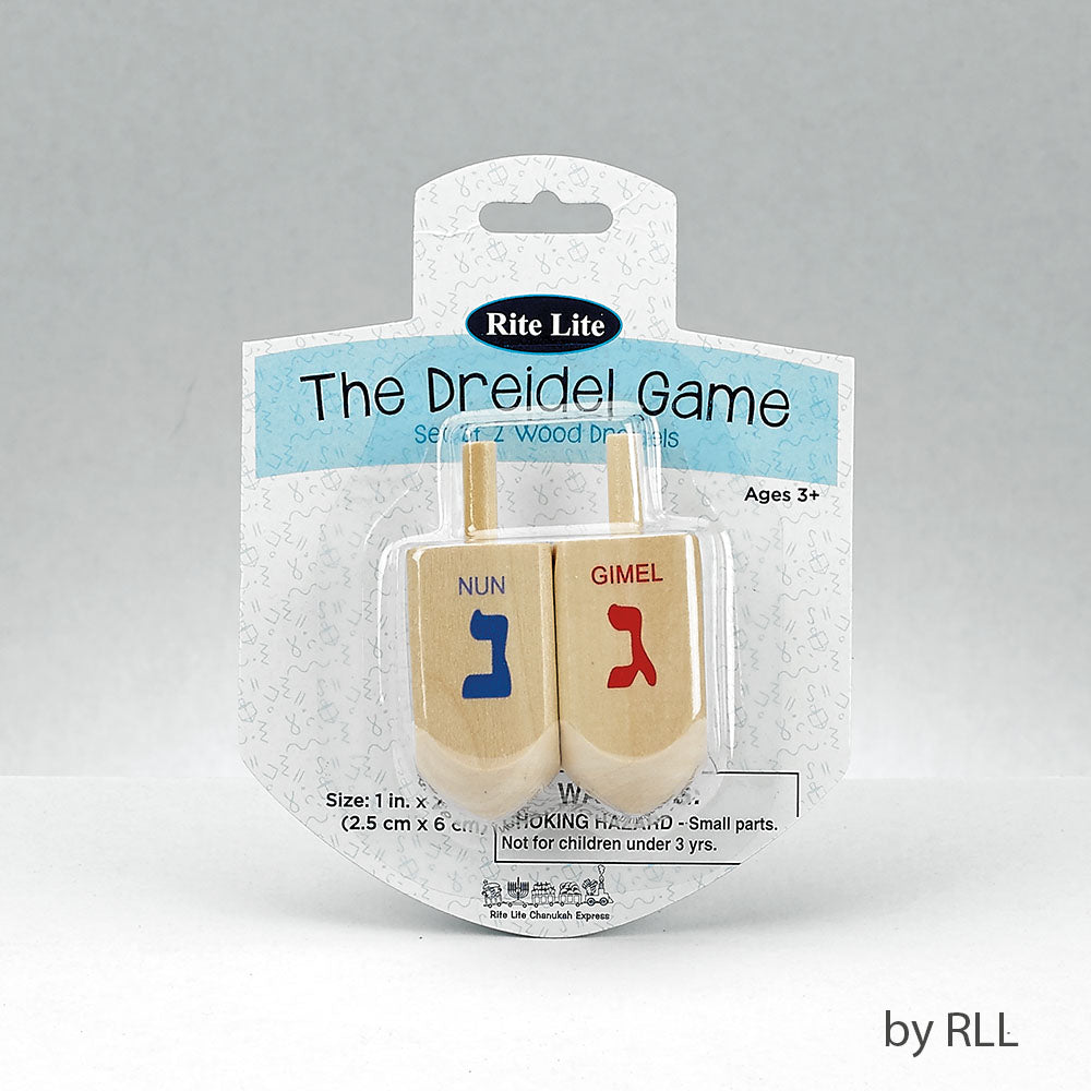 Wooden Dreidels-2pk