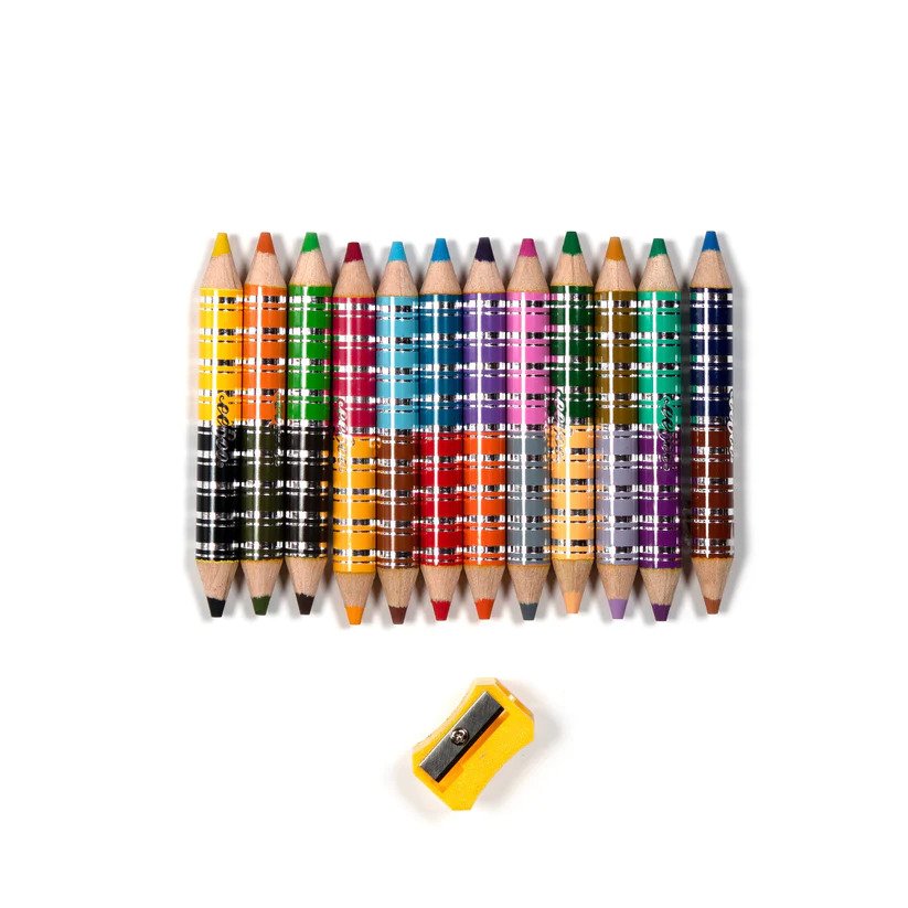 Woodland Friends 12 Double-Sided Biggie Color Pencils