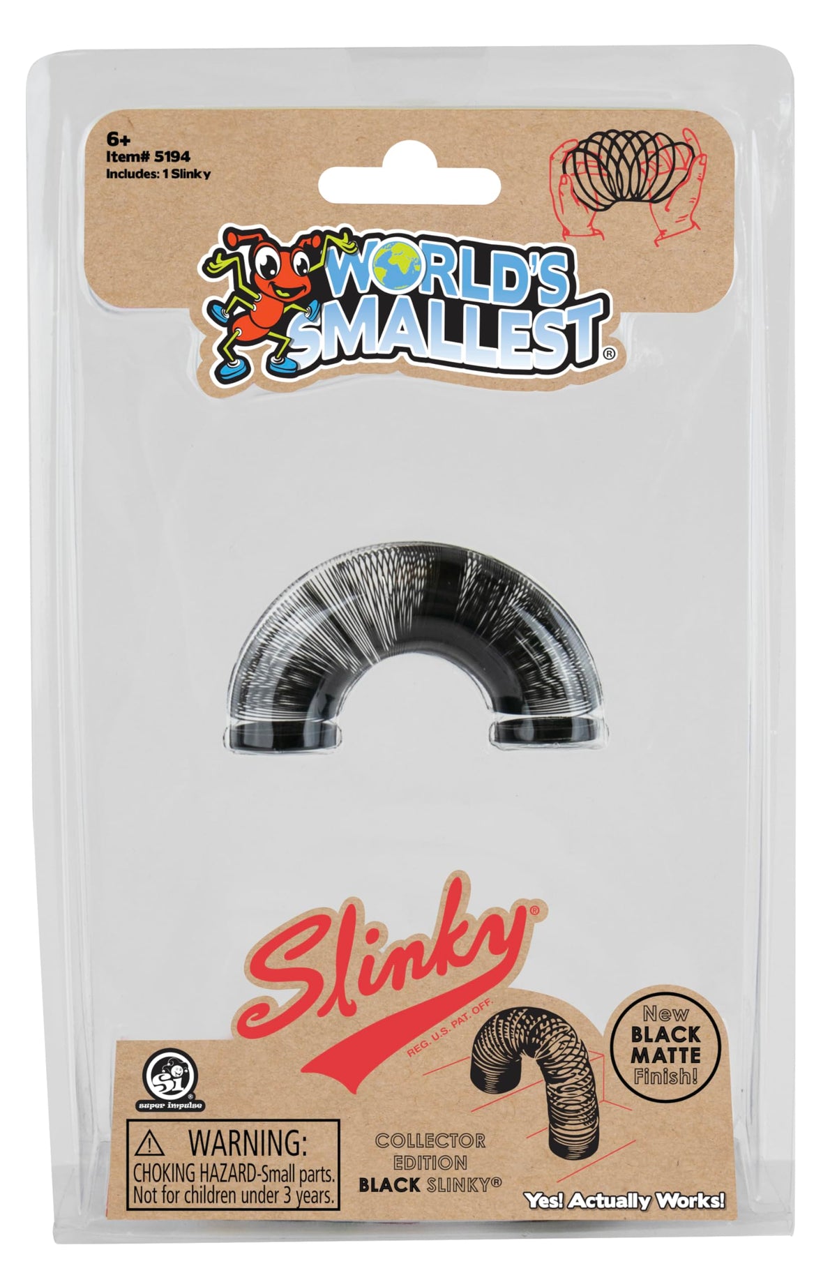 World’s Smallest Slinky Black Collector Edition