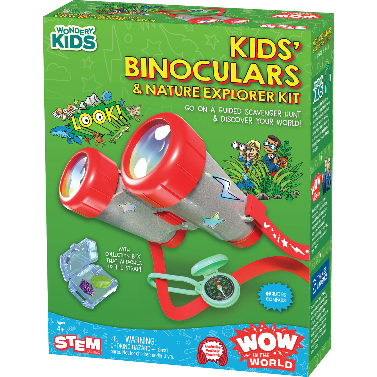 Wow in the World Kids' Binoculars and Nature Explorer Kit