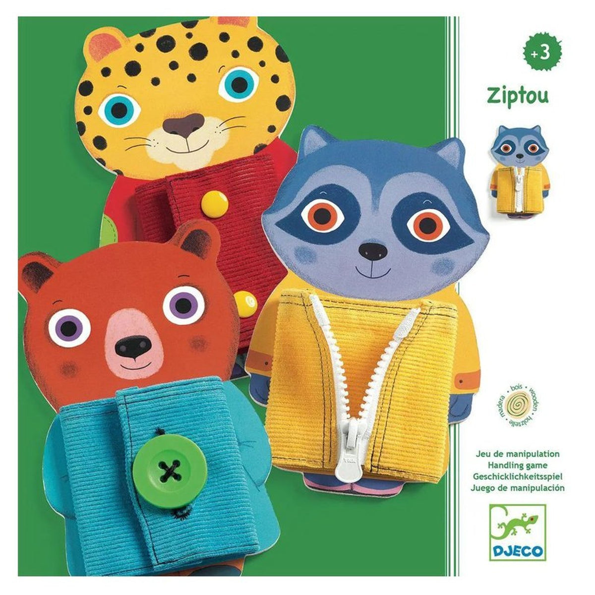 Ziptou Button & Zip Animals